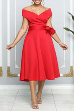 Load image into Gallery viewer, Off Shoulder Midi Dress (In Stock)
