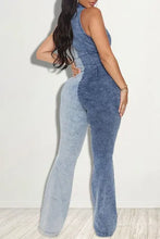 Load image into Gallery viewer, Two Tone Denim Jumpsuit ( In Stock)
