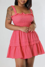 Load image into Gallery viewer, Rose Red Mini Dress ( In Stock)
